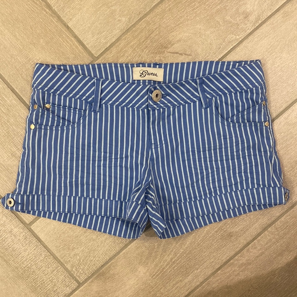 Blue Stripped Shorts